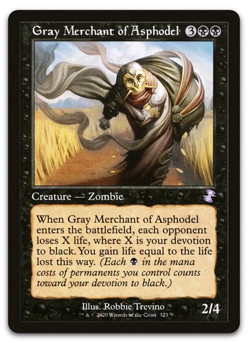 Gray Merchant of Asphodel (323) Time Spiral Remastered - Retro Frame - NM