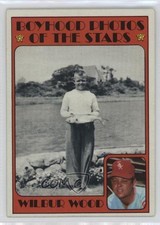 1972 Topps Boyhood Photos of the Stars Wilbur Wood #342 0c4
