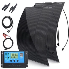 Flexible Solar Panel Kit 200W 400W Bendable Mono Solar Panel RV Camping Off-Grid