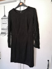 Black Dress Size Large Uk 12