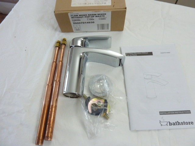 Bathstore Flow Mono Chrome Basin Mixer Tap Bathroom Sink Modern 20007014930