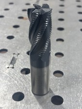 Power-Cut 1" x 1" HSS 6-Flute Roughing End Mill 1" Weldon Shank Milling Cutter