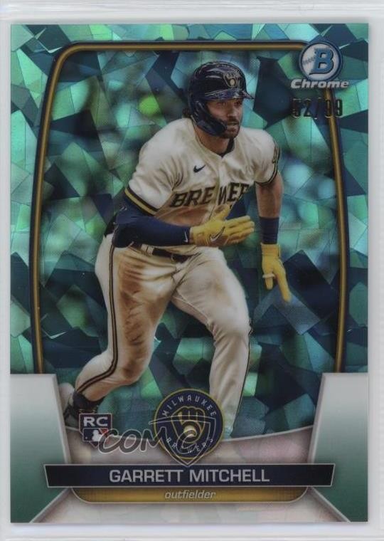 2023 Bowman Chrome Sapphire Edition Aqua 52/99 Garrett Mitchell #3 0n1l