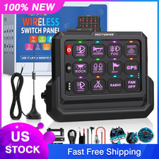 MICTUNING 12 Gang Wireless Switch Panel, Led Touch Switch Circuit Remote Control