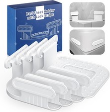 Bed Lock Sheet Holders Fit All Sheet Size, New Upgrade Sheet Straps Keep Sheets