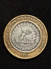 1966 Caesar's Palace Casino .999 Fine Silver Gaming Token $10 Rare Satin Finish