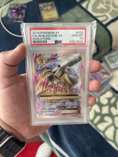 2016 POKEMON XY EVOLUTIONS #102 FULL ART/M BLASTOISE EX PSA 10