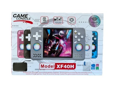 Handheld Retro Style 4 Inch Display Game Console Model XF40H - Indigo 128gb