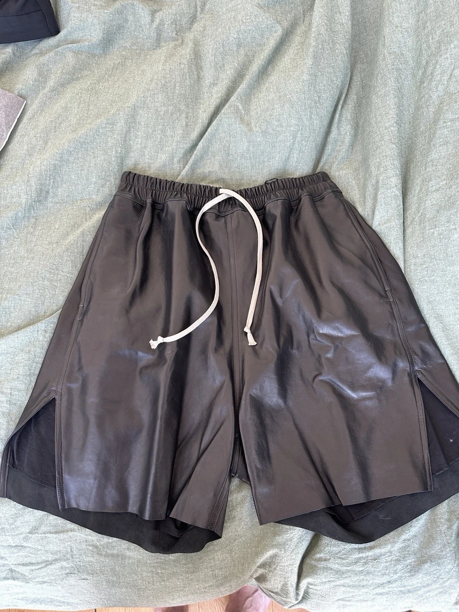 Rick Owens Leather Shorts for Men for sale | eBay