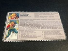 gi joe lot File Card 1993 Bazooka Excellent Condition