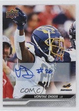 2024 Upper Deck UFL Auto Vontae Diggs #37 Auto 1u6