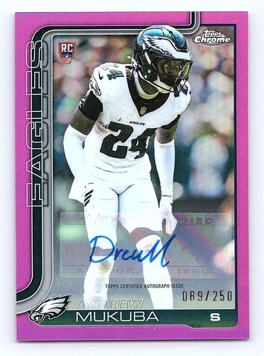 2025 Topps Chrome Andrew Mukuba Pink Refractor (RAW)