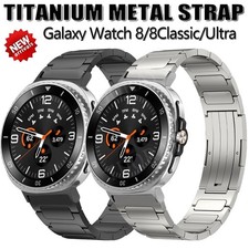 Titanium Band for Samsung Galaxy Watch 8 Classic 46mm/8 44 40mm Luxury Watchband