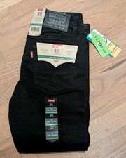 Levis 511 Jeans Youth Boys Size 10 Black Denim Stretch Flex Slim Fit NWT