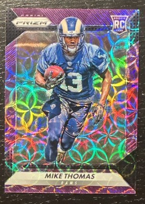 2016 Prizm Football Mike Thomas Rookie Purple Scope Prizm SP 76/99 Rams
