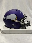 Adrian Peterson Signed Vikings Mini Helmet Riddell Five Star COA