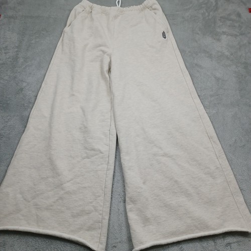 Free People Movement Pants Womens Medium Brown Wide Leg Sweatpants Fleece