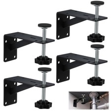 Black Undermount Sink Brackets Adjustable Support Repair Kit Heavy Duty 4 PCS