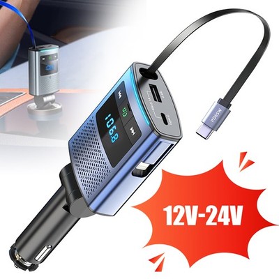 Auto FM Transmitter Kfz Bluetooth Radio Adapter mit USB Ladegerät für Handy DHL