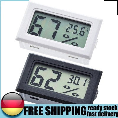 Small Temperature Humidity Meters Fahrenheit Use for Greenhouse Cars Home Office