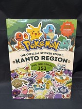 Pok mon The Official Sticker Book of the Kanto PAPERBACK 2024 by Pikachu Press