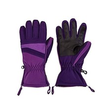 ZipGlove L41701 Kids Purple the Alyssa Double Zipper Winter Gloves Size M