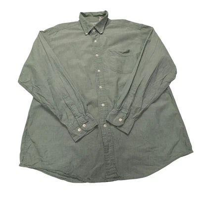 Chemise L.L. Bean verte uni 2 poches taille L - Photo 1/4