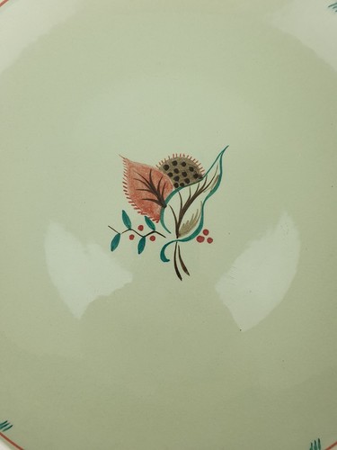 1 x Vintage Poole Pottery Almond Pattern Dinner Plate 23.9 cm W - Picture 2 of 6