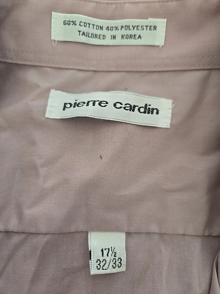Рубашка на пуговицах Pierre Cardin размер 17 1/2 32/33 отличное состояние товара - Изображение 3 из 3