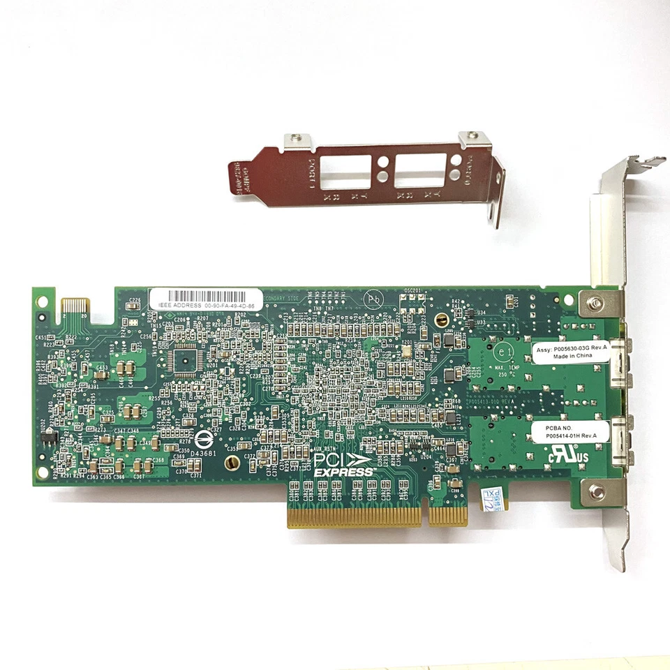 Emulex P005414 IBM 95Y3766 OCE11102 2-Port PCI-e 10GB/S SFP Server Adapter - Image 3 of 4