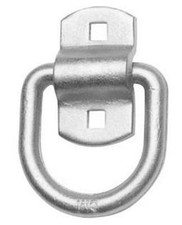 (4) 1/2"  Zinc Plated D-Rings with Bolt On Clip. PWS DR-050-Z