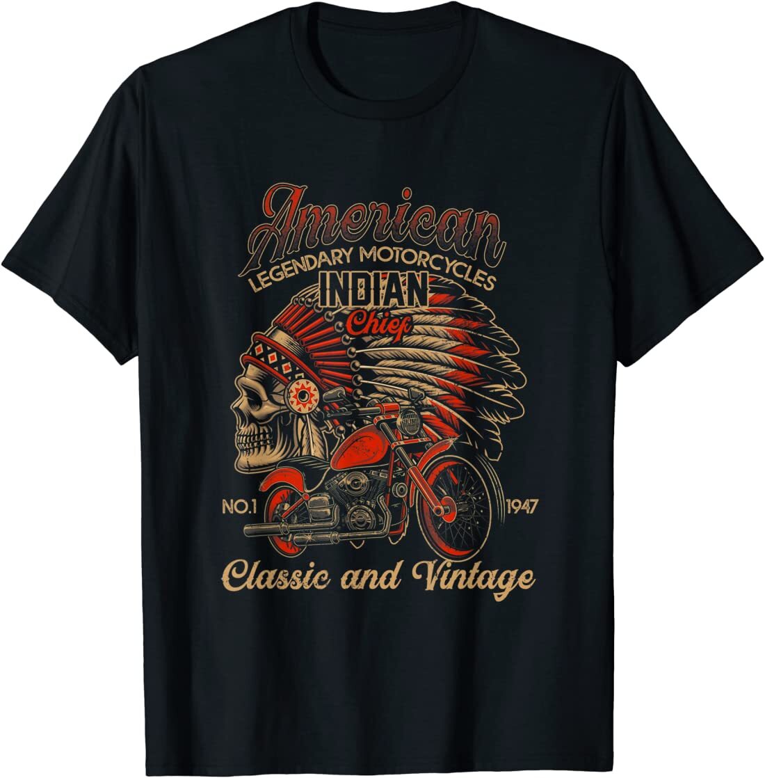 Vintage Indian Motorcycle Sporty T-Shirt Vintage Indian Motorcycle Sporty T-Shirt