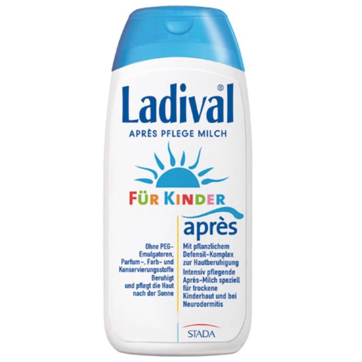 LADIVAL Kinder apres Milch 200ml PZN 09240786 MHD 30.06.2025 SONDERPPOSTEN