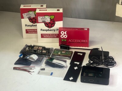 2 Each: Raspberry Pi Compute Module 3+ Developer-Kit with Extras
