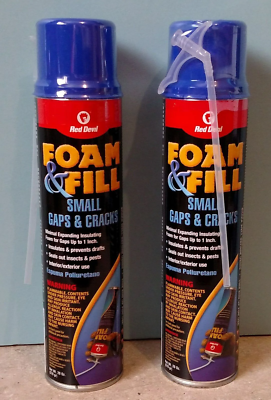 #ad 2X Red Devil Foam amp; Fill Small Gaps amp; Cracks 20 oz Free Shipping $19.95
