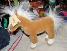 Miyoni by Aurora Palomino Horse 26275 Brown Tan Standing Plush New W/Tag