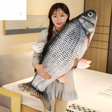 Simulation Fish Plush Stuffed Animal Trout Toys Kids Children Funny Pillow Gifts