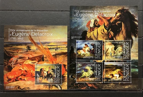 Eugene Delacroix - French Artist / Paintings on stamps - Niger - 2013 MNH** D108