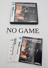  NO GAME  Transformers Decepticons Nintendo DS Case Artwork Manual Inserts
