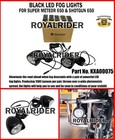 "BLACK, LED FOG LIGHTS" FIT FOR ROYAL ENFIELD SUPER METEOR 650 & SHOTGUN 650