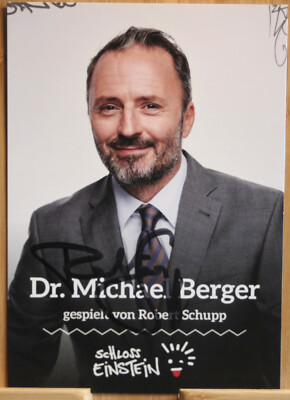 Dr Michael Berger Robert Schupp Orig Autogramm signiert SCHLOSS EINSTEIN - AK