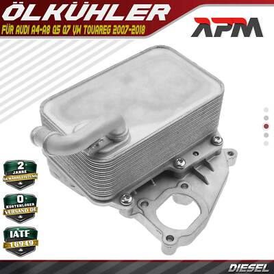 Ölkühler Motoröl für Audi A4 A5 A6 A7 A8 Q5 Q7 VW Touareg 3.0L Diesel 2007-2018