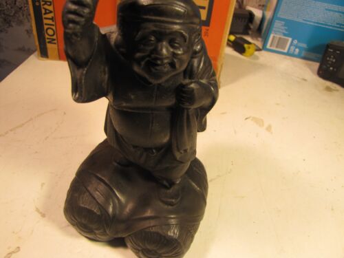 Japanische Meiji Bronze Daikoku Statue, Gott des Reichtums - Bild 2 von 13