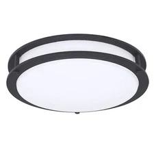 DESIGNERS FOUNTAIN Flush Mount Ceiling Light, 10 Inch Round LED DC Lighting F...