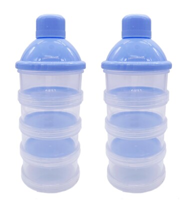4 Layers Baby Formula-Milk Powder Dispenser Infant Food Storage Container-2PCS