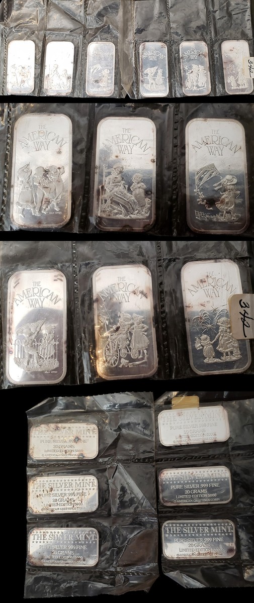 20pcs.アメリカン　シンバー999 The Silver Mint The American Way 20 gram bar 999 Silver Bar Sealed