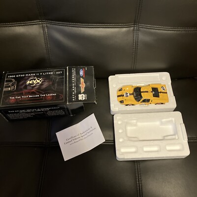 WIX Diecast 1966 Ford GT40 Mark II - 1/24 Collectible Model 40th Anniversary Car