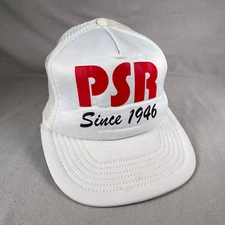 PSR Since 1946 Hat Mens One Size White Snapback Trucker Vintage Mesh Winner