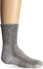 Thorlos Brown 1-Pair Outdoor Crew Socks Unisex Kid's Size 10-13 L94821