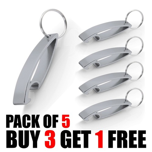 5 Pack Bottle Opener Chain Keyring Keychain Metal Beer Bar Tool Claw Cool Beer - Picture 5 of 23